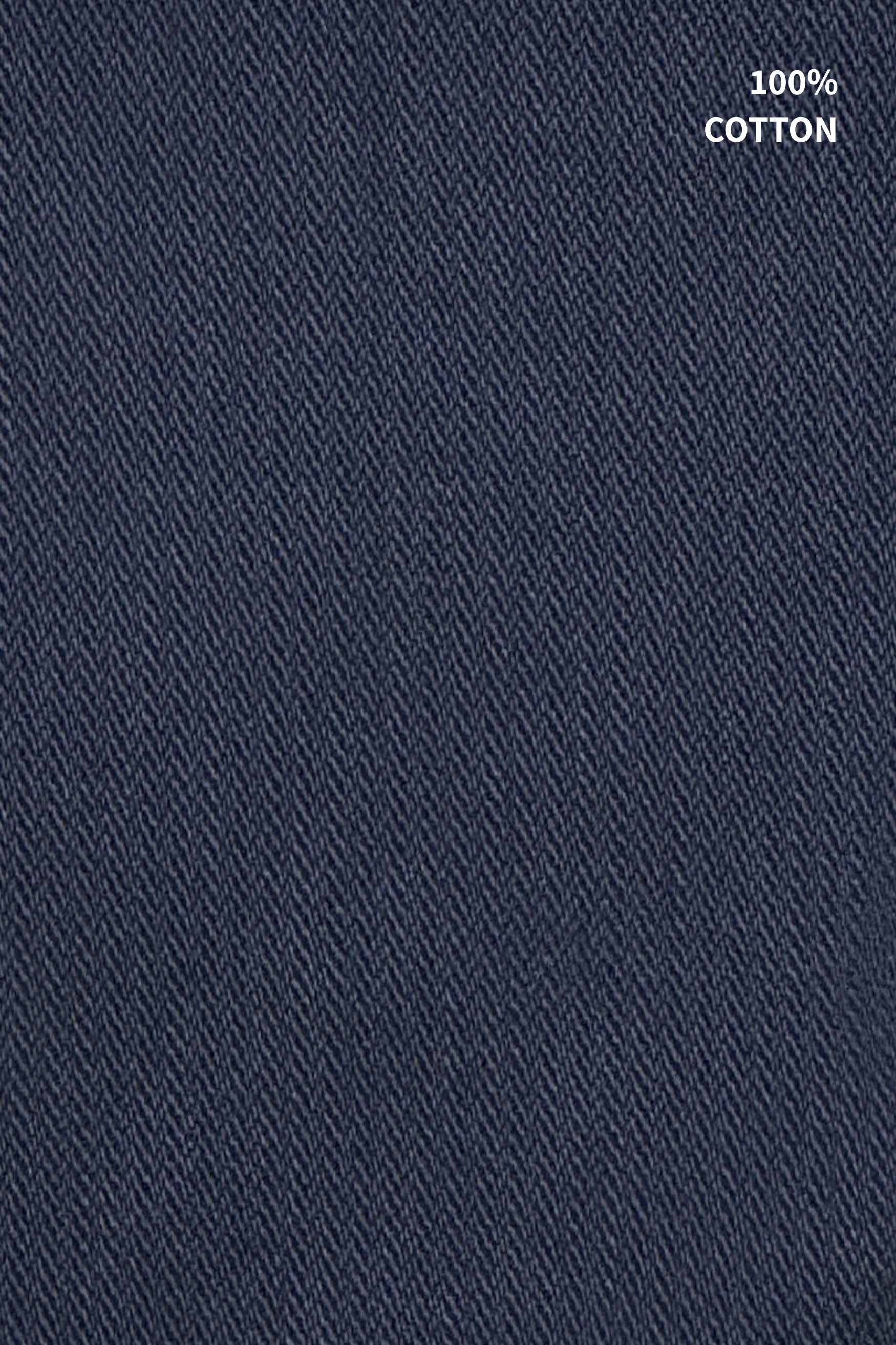 Navy Fade Wash Distressed Baggy Denim - Image 2