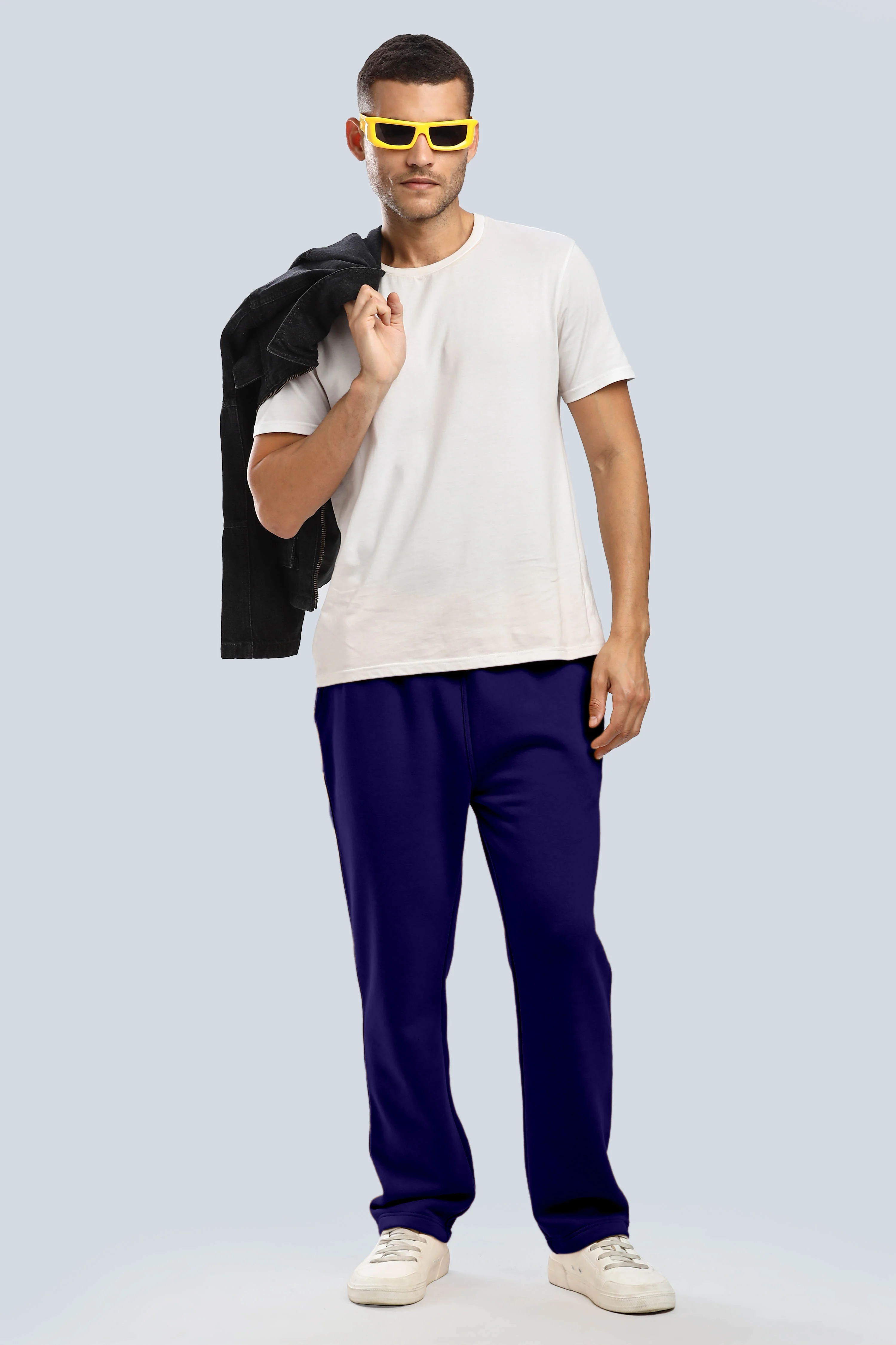 Navy Heavy Weight Straight Fit Jogger - Image 11