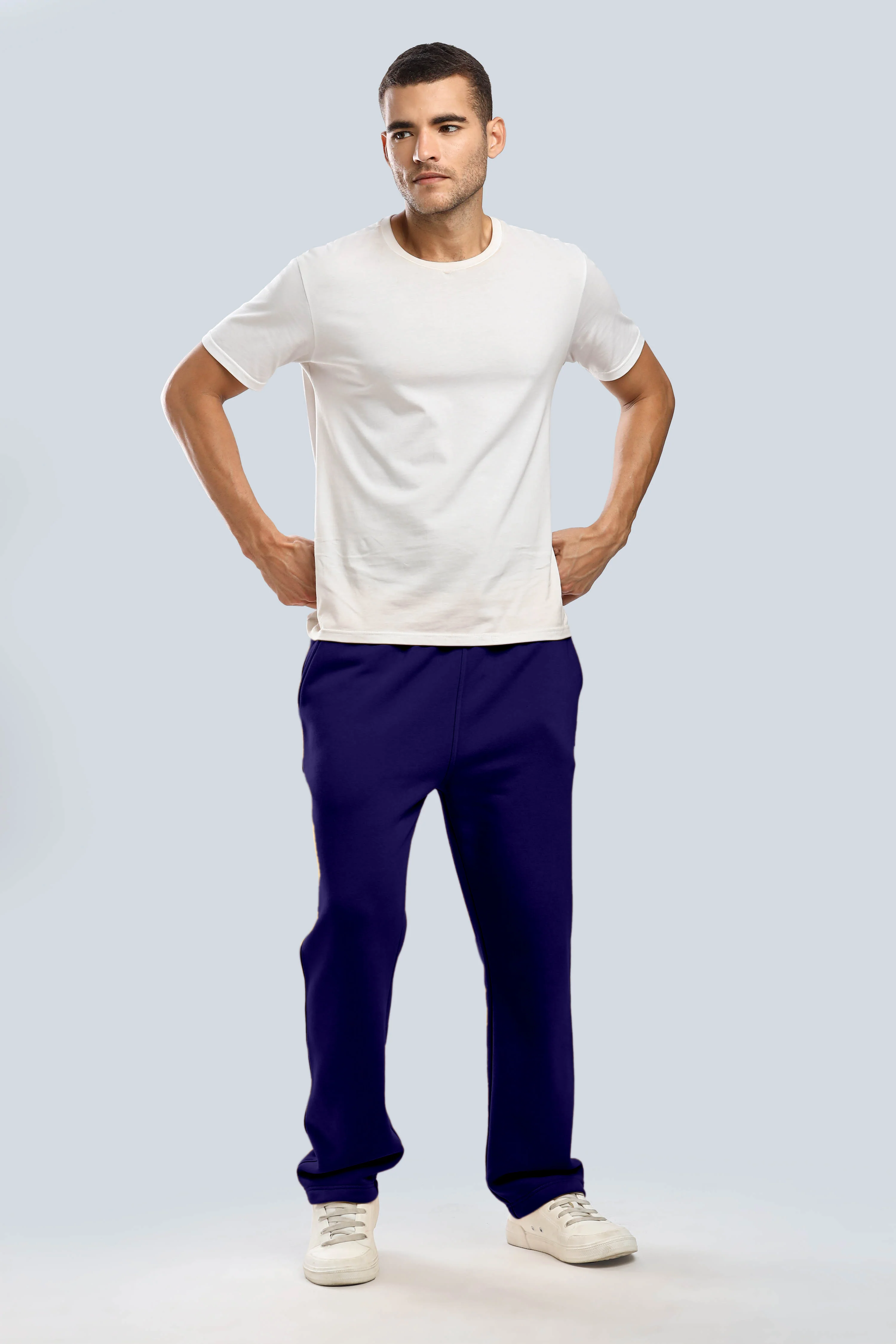 Navy Heavy Weight Straight Fit Jogger - Image 16
