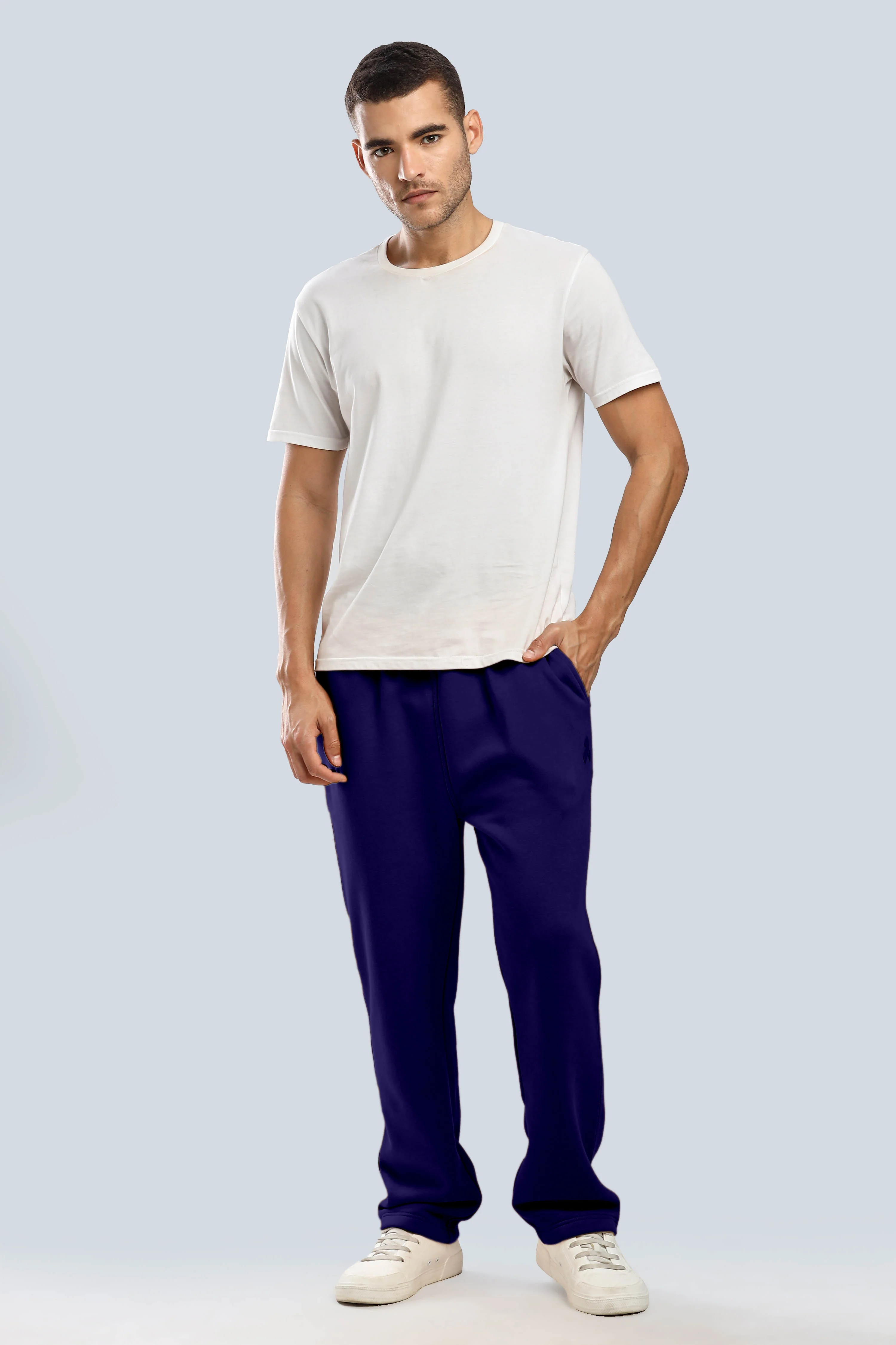 Navy Heavy Weight Straight Fit Jogger - Image 17