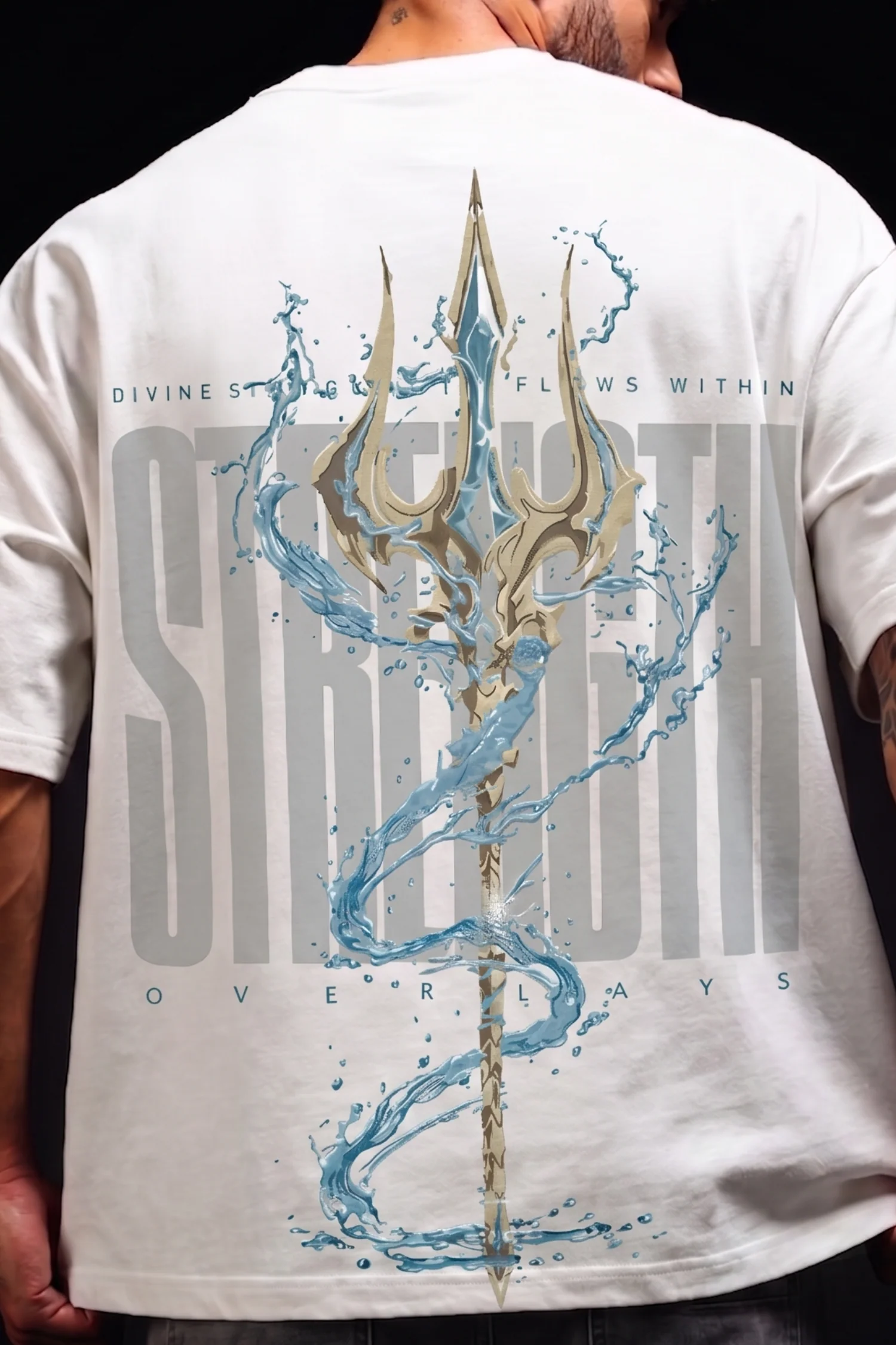 Trinity White Oversized T-shirt - Image 2