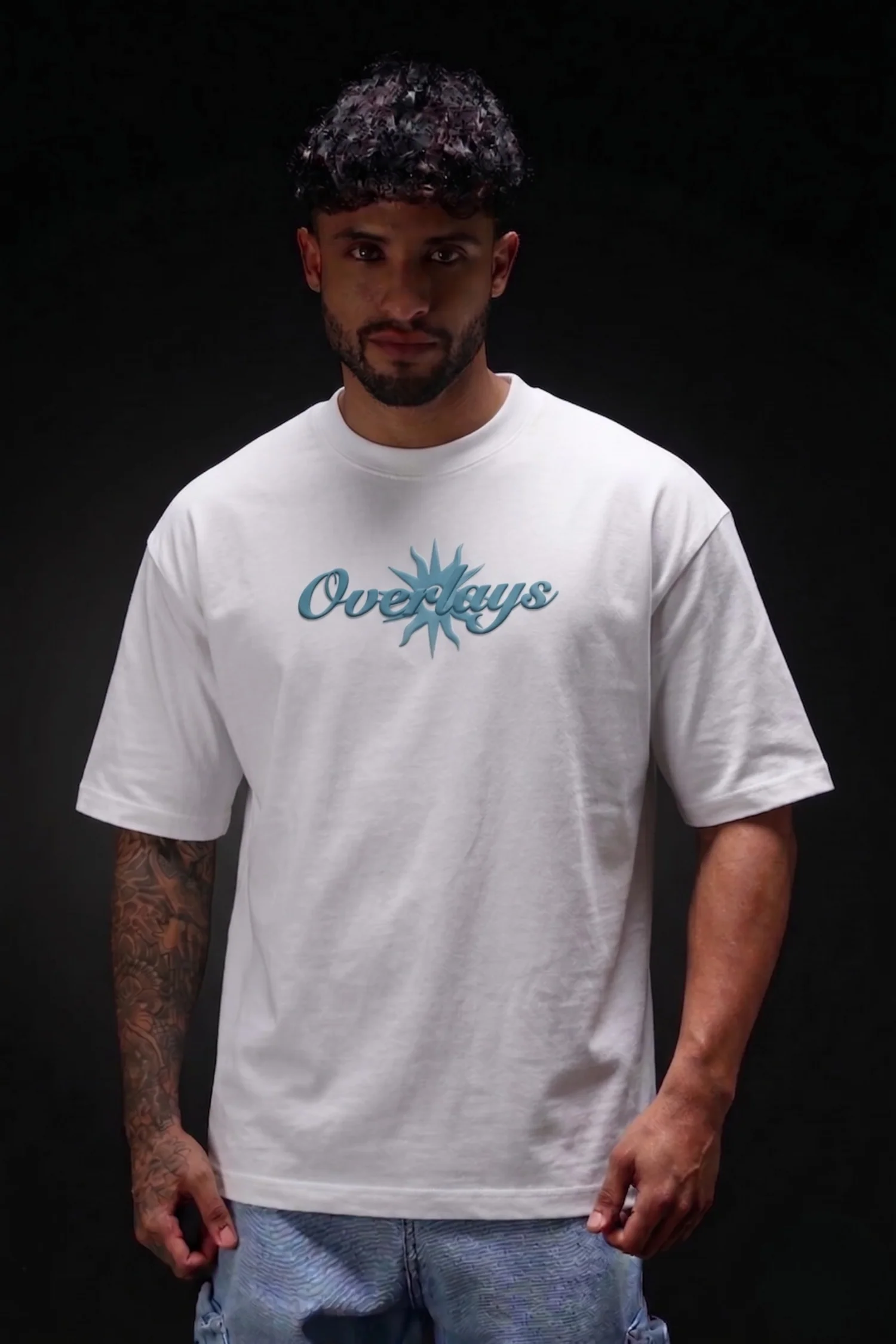 Trinity White Oversized T-shirt - Image 3